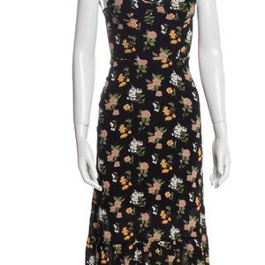 Reformation Nikita Dress - Black Floral Pattern - Size 6